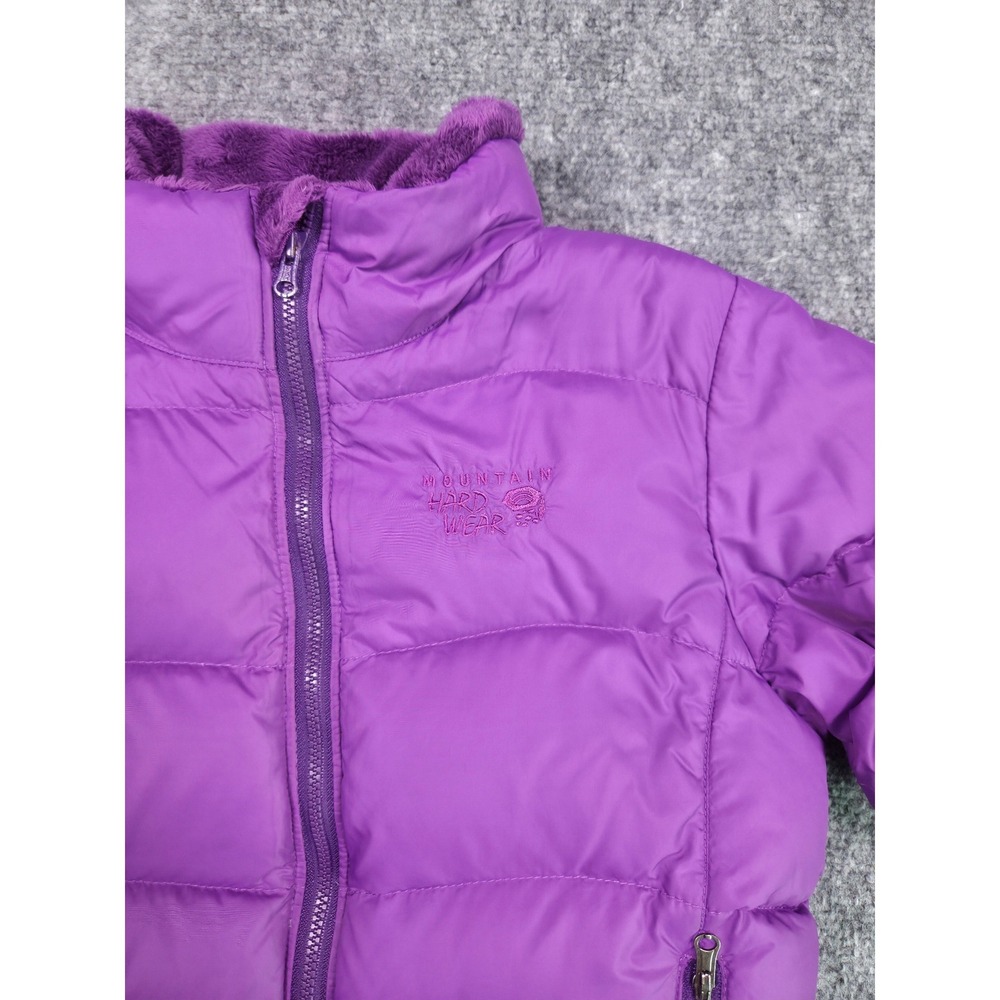Mountain Hardwear Puffer Jacket Youth Small Purple Down Insulated Fleece Lined - Picture 7 of 11